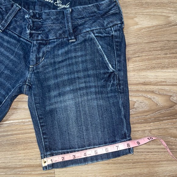 American Eagle Bermuda Stretch Low Rise Shorts sz0 - Picture 4 of 6